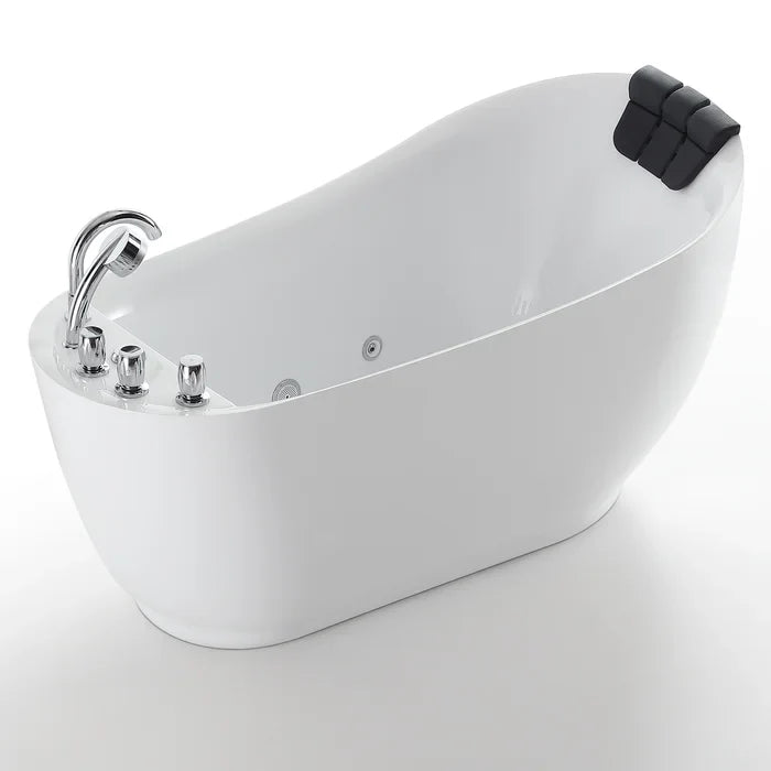 Empava 59 in. Hydrotherapy Freestanding Whirlpool Bathtub | EMPV-59AIS04