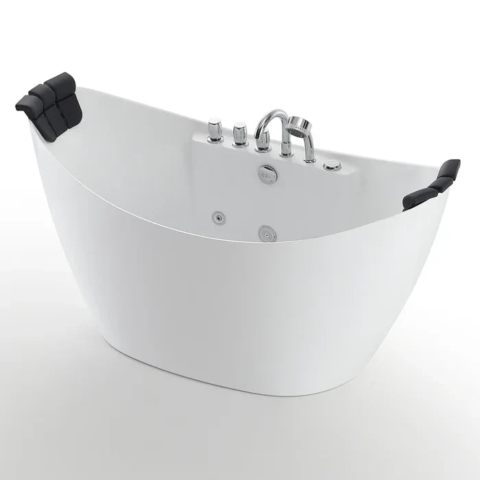 Empava 59 in. Freestanding Whirlpool Bathtub | EMPV-59AIS11