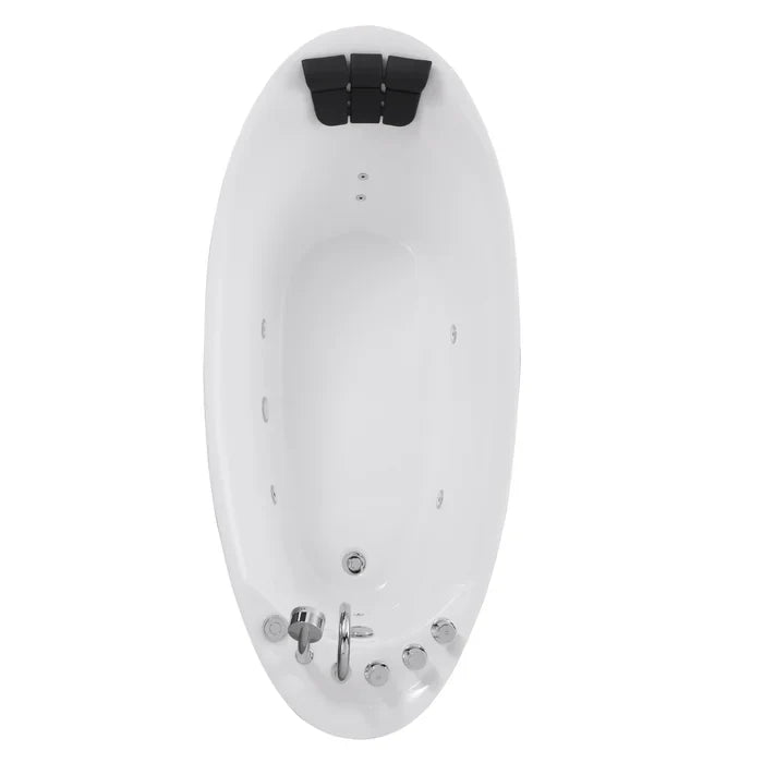 Empava 67 in. Freestanding Whirlpool 2 Person Bathtub | EMPV-67AIS02