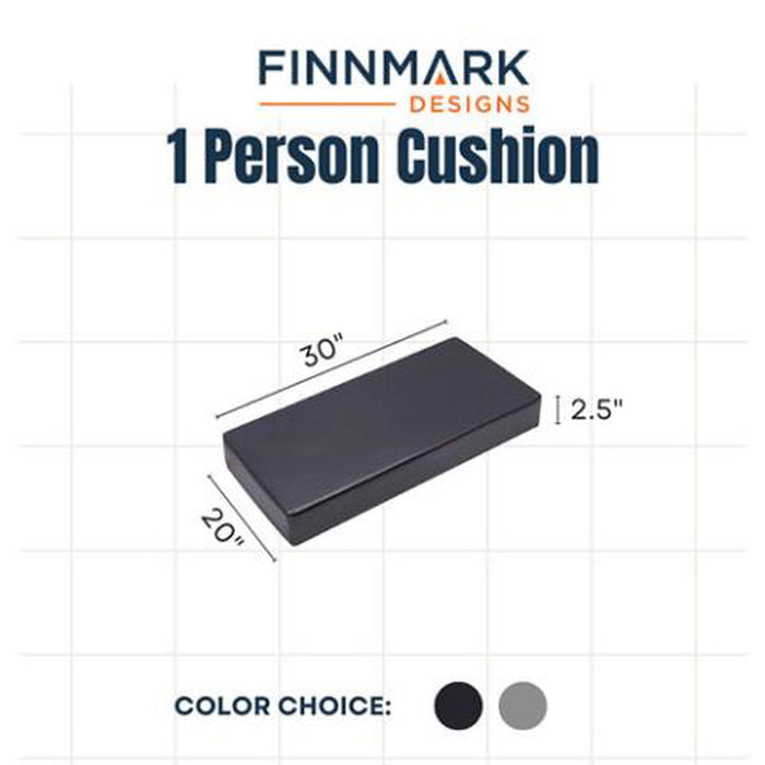 Finnmark 1-Person Vinyl Sauna Cushion for FD-1 Infrared Sauna | FM-REC-SEAT-1