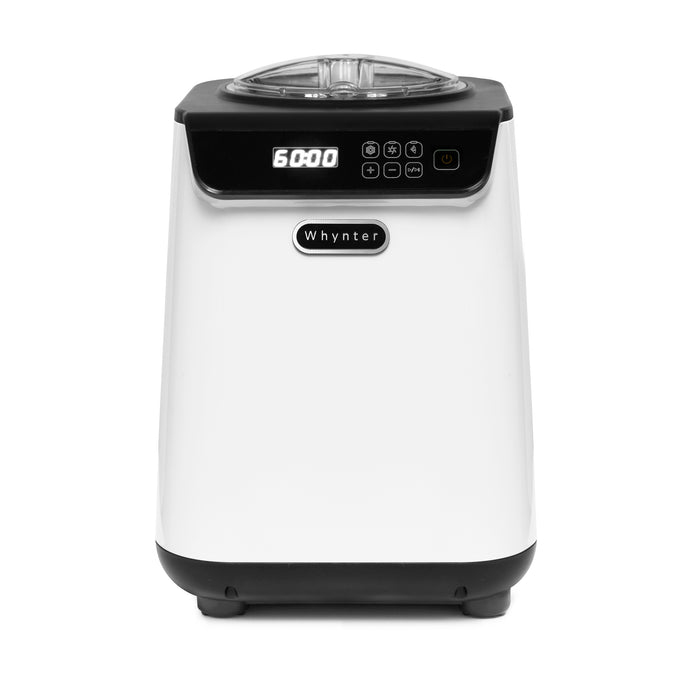 Whynter 1.28 Quart Compact Upright Automatic Ice Cream Maker with Stainless Steel Bowl- White | ICM-128WS