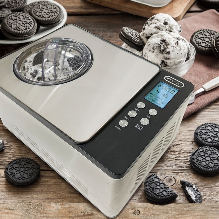 Whynter 2.1 Quart Compact Automatic Compressor Ice Cream Maker | ICM-200LS