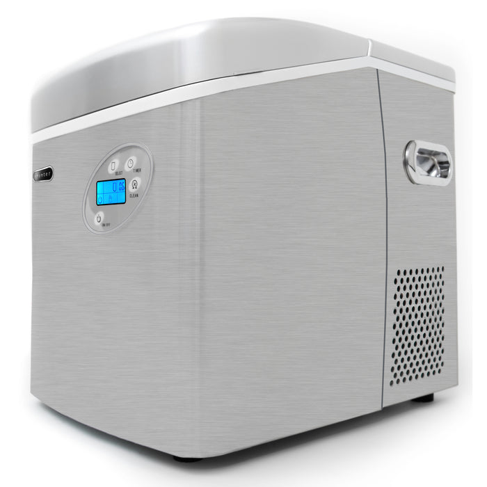 Whynter Portable Ice Maker with 49lb Capacity Stainless Steel with Water Connection | IMC-491DC