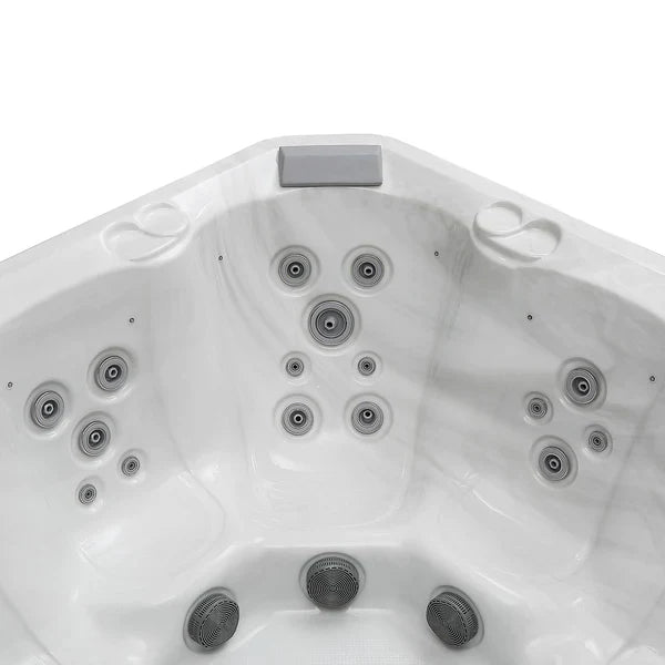 Empava 5-Person LED Luxury Hydromassage Outdoor Hot Tub | EMPV-SPA3528