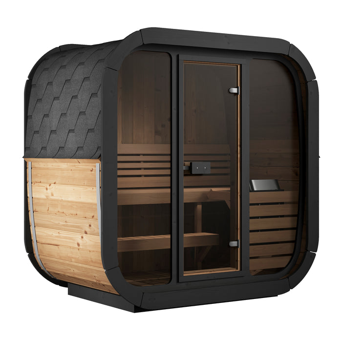 SaunaLife Model CL4G Cube Series Outdoor Home Sauna