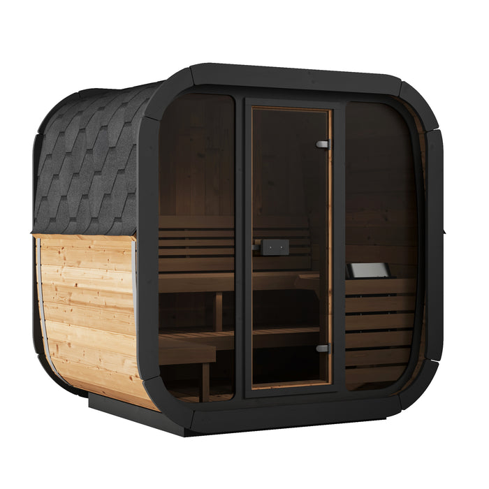 SaunaLife Model CL5G Cube Series Outdoor Home Sauna