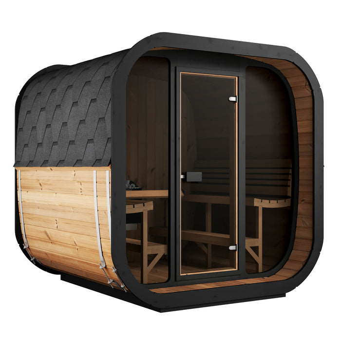 SaunaLife Model CL7G Cube Series Outdoor Home Sauna