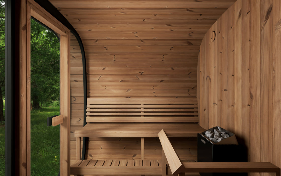 SaunaLife Model CL7G Cube Series Outdoor Home Sauna