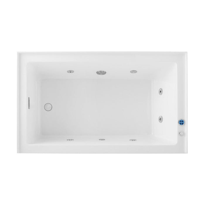 Swiss Madison Avancer 60" x 36" Left-Hand Drain Rectangular Alcove Whirlpool Bathtub with Apron | SM-AB590