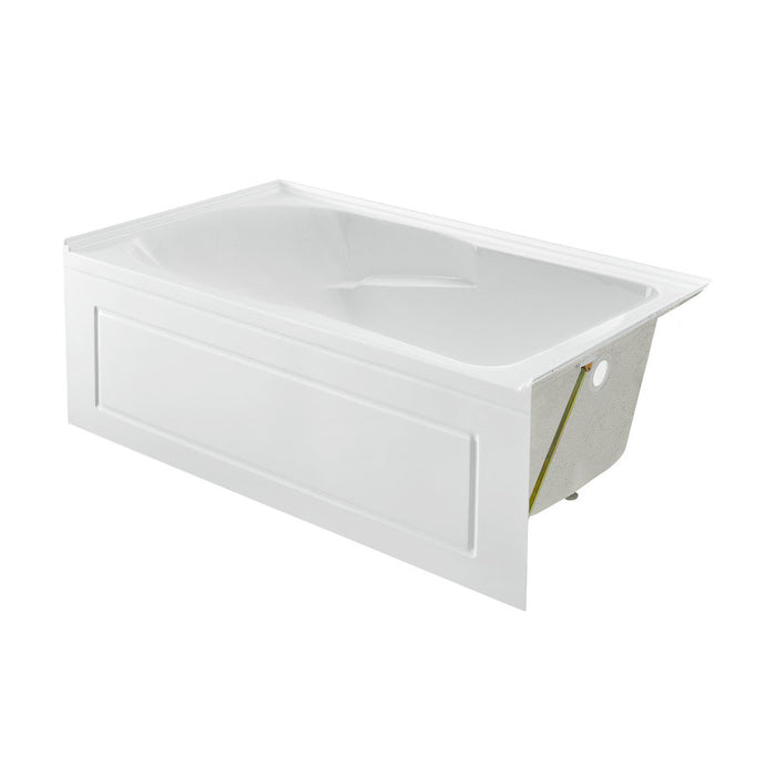 Swiss Madison Concorde 60" x 32" Acrylic Glossy White, Alcove, Integral, Right-Hand Drain, Apron Bathtub | SM-AB560