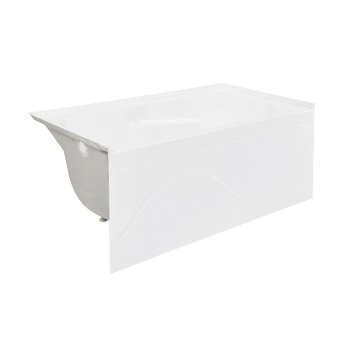 Swiss Madison Ivy 48'' x 32" Bathtub with Apron Left Hand Drain in White | SM-AB522