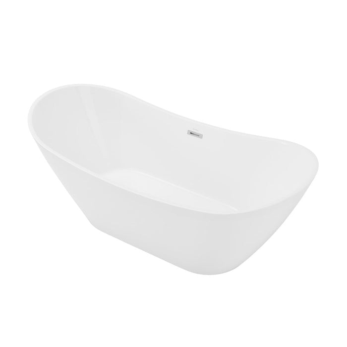 Swiss Madison Ivy 60" Double Slipper Freestanding Bathtub | SM-FB562