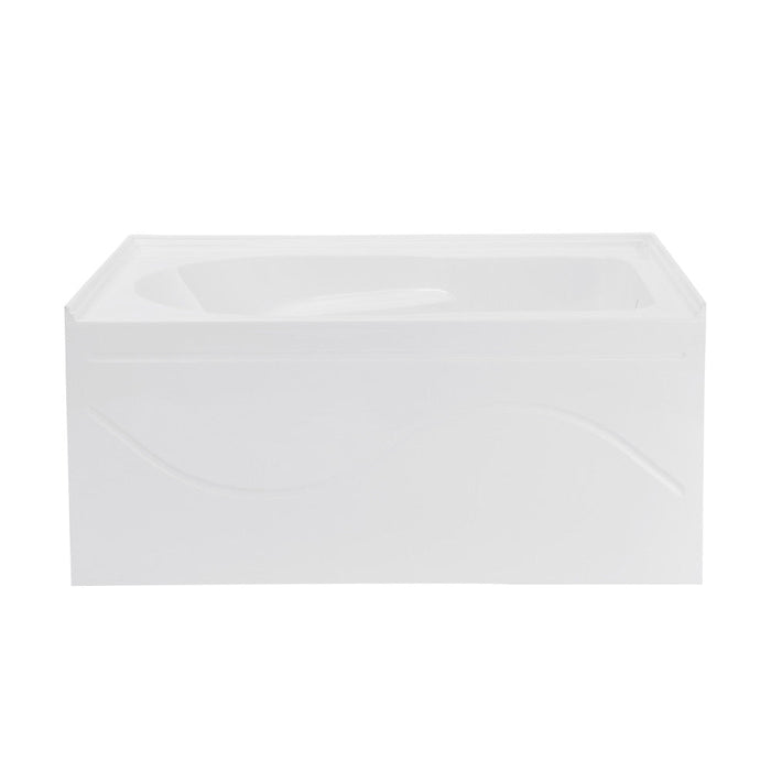 Swiss Madison Ivy 54'' x 30" Bathtub with Apron Right Hand Drain in White | SM-AB521