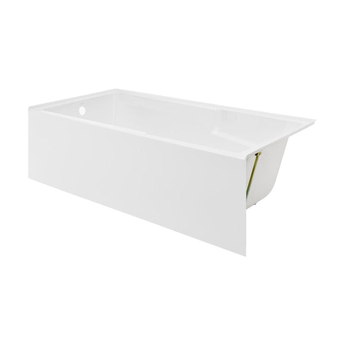 Swiss Madison Voltaire 72" x 36" Left-Hand Drain Alcove Bathtub with Apron and Armrest | SM-AB556