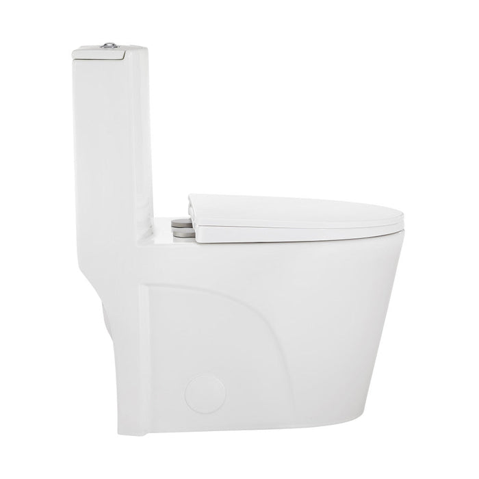 Swiss Madison St. Tropez One Piece Elongated Toilet Dual Vortex Flush 1.1/1.6 gpf with 10" Rough In | SM-1T274