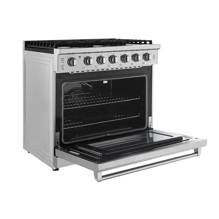 Empava 36 in. Pro-Style Slide-in Single Oven Gas Range 6-cu.ft with 6 Burners | EMPV-36GR11